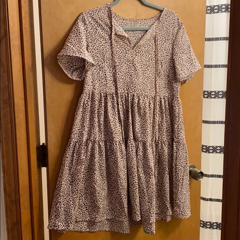 cheetah print dress